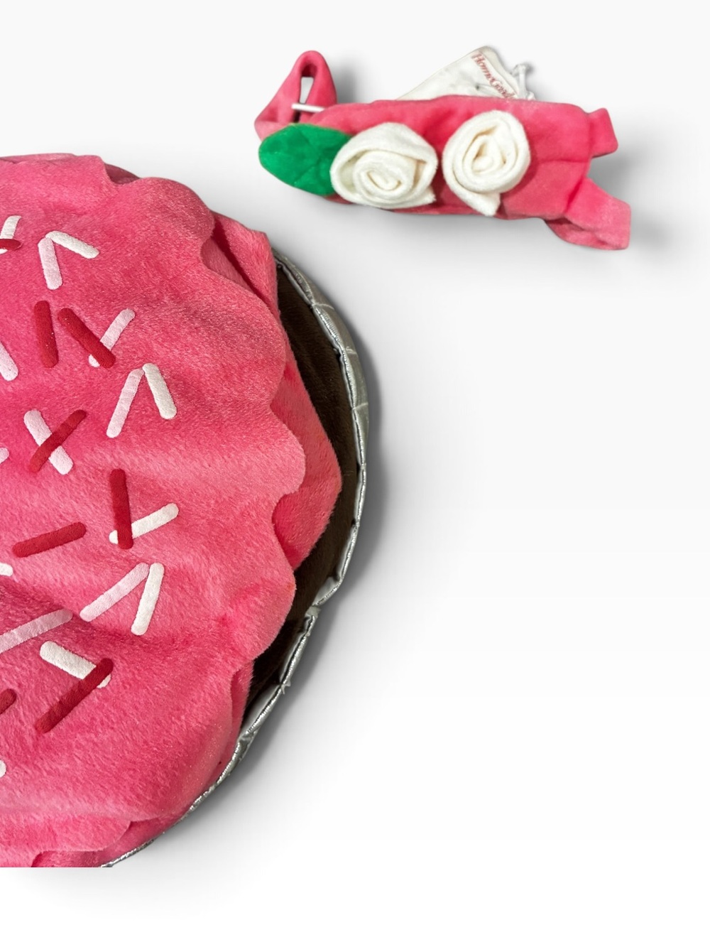 Pet Dog/Cat Costume Chocolate Cupcake w/ Sprinkles and Roses On Top - Picture 2 of 10